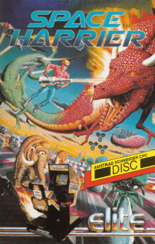 Space Harrier box art for Amstrad CPC